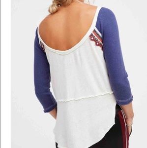 Free People Embellished Mirror Top